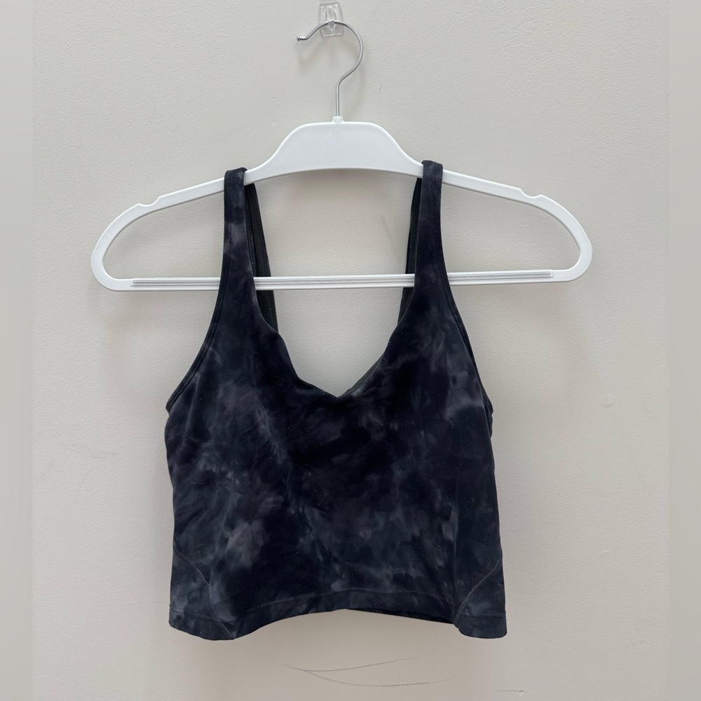 Lululemon Black Tie-Dye Tank Top